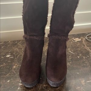 BCBG wedge boots
